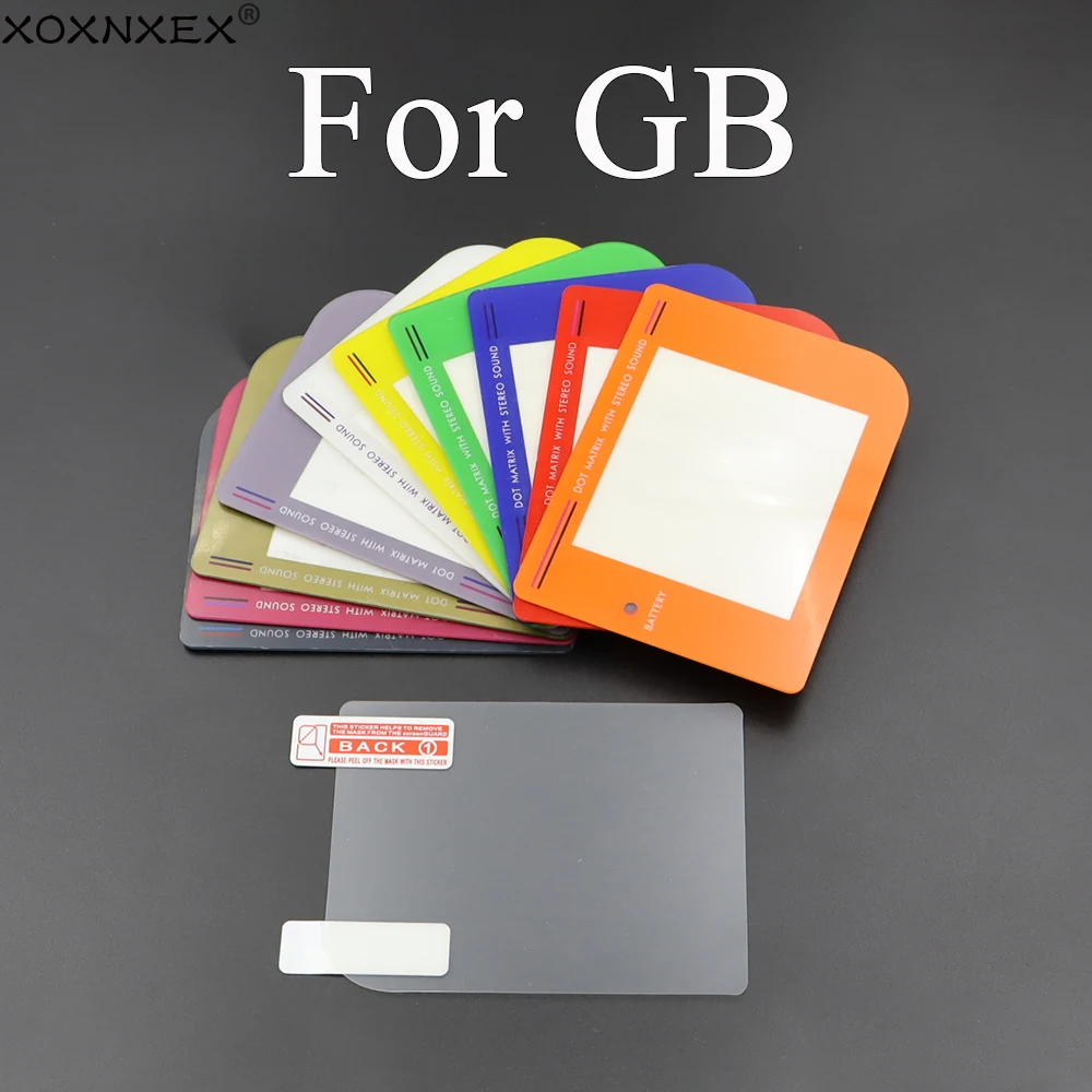 مجموعة واحدة من غطاء عدسة شاشة LCD للوحة غطاء شاشة بلاستيكية GB مع ملحقات استبدال أفلام حامي PET #1