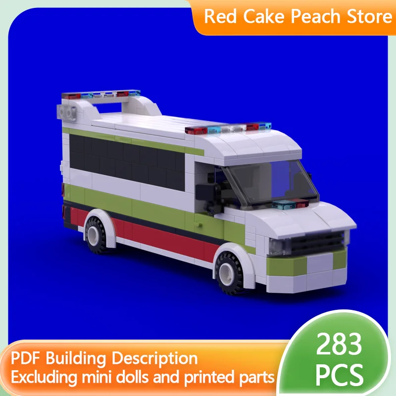 

Urban Rescue Vehicles Model MOC Building Bricks Queensland Ambulance Modular Technology Children Holiday Gift Assemble Toys Suit