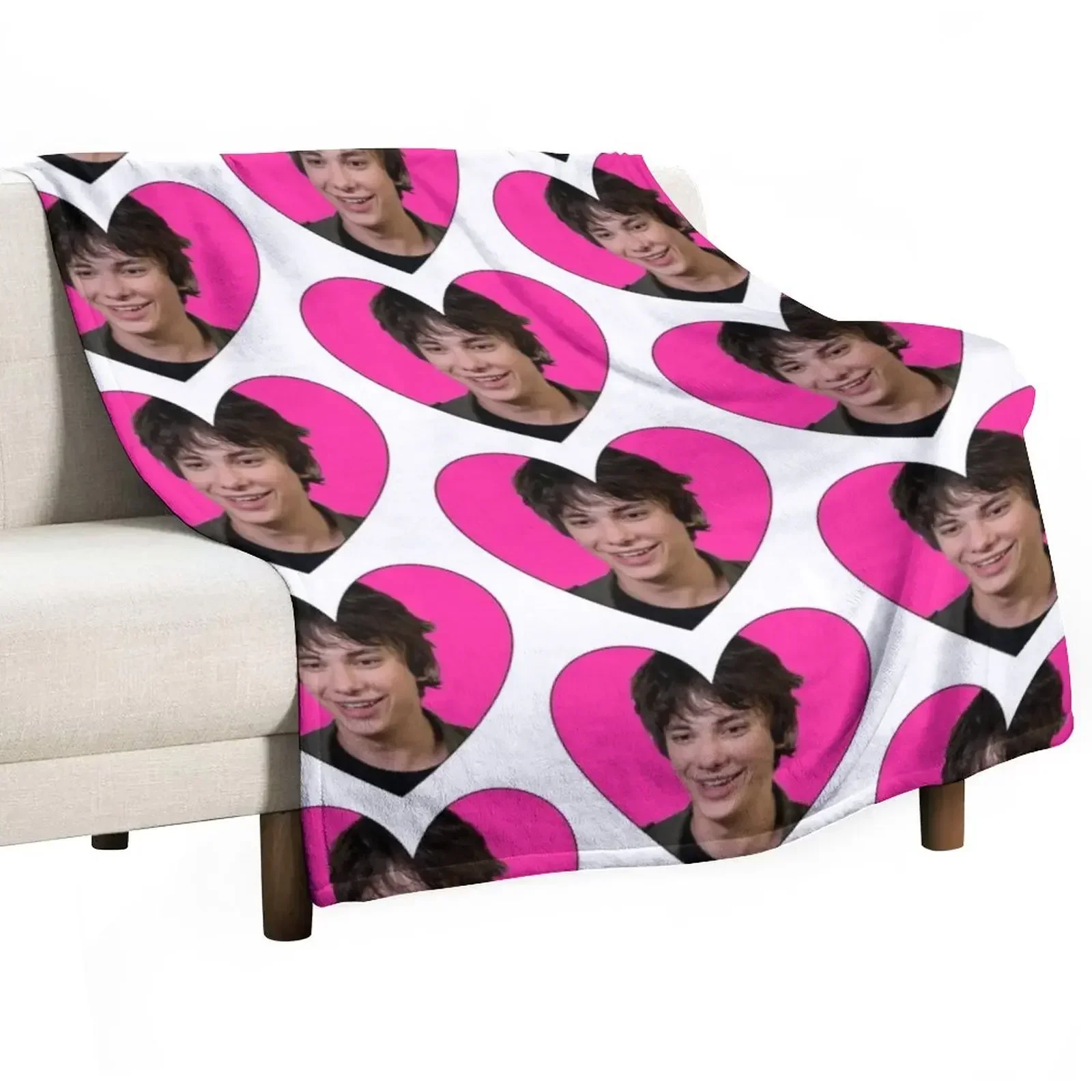 

RODRICK LOVE HEART Throw Blanket Long Lasting Soft Plush Blanket for Daily Use