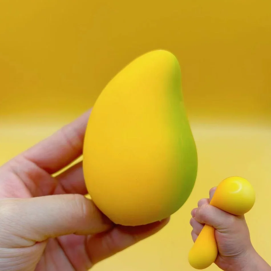 Weicher Quetsch-Apfel in Rosa, Blau und Grün als Sensorisches Fidget-Spielzeug für ADHS und Autismus mit Langsamer Rückfederung für Erwachsene und als Weihnachtsgeschenk – Detail 20
