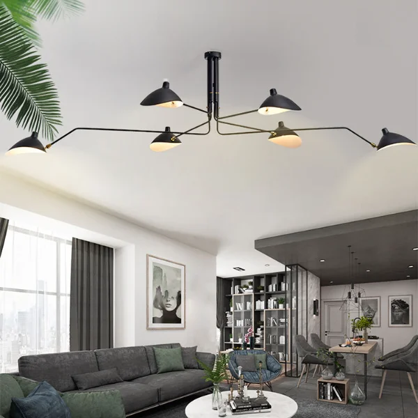 Nordic Post-modern Minimalist Cap Ceiling Lamp Designer Creative Open Teeth And Dance Claws Ceiling Lamp