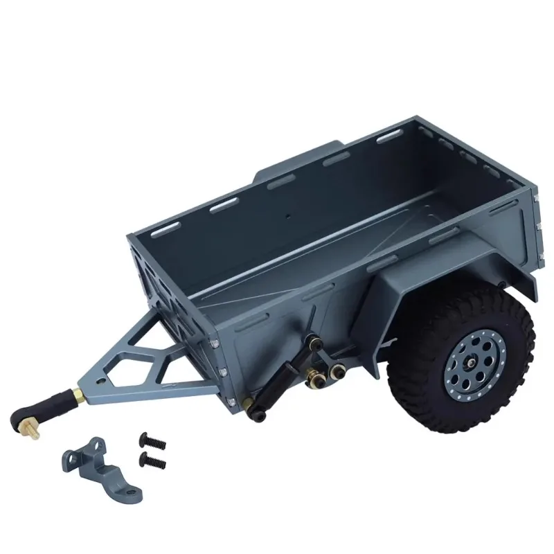 Aluminum Alloy Trailer for 1/18 TRX4M Remote Control Car Tracked Vehicle Upgrade and Modify Accessories