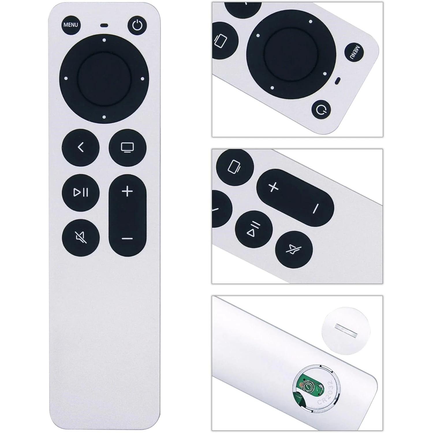 Image 4: Remplacement de la télécommande pour Apple TV, compatible avec Apple 1, 2, 3, 4, 5 génération et Apple TV 4K
