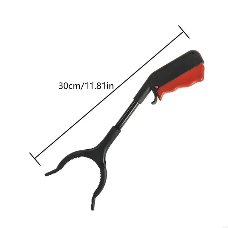Handheld Garbage Reacher Professional 30cm Garbage Tongs Ergonomic Nonslip Grip