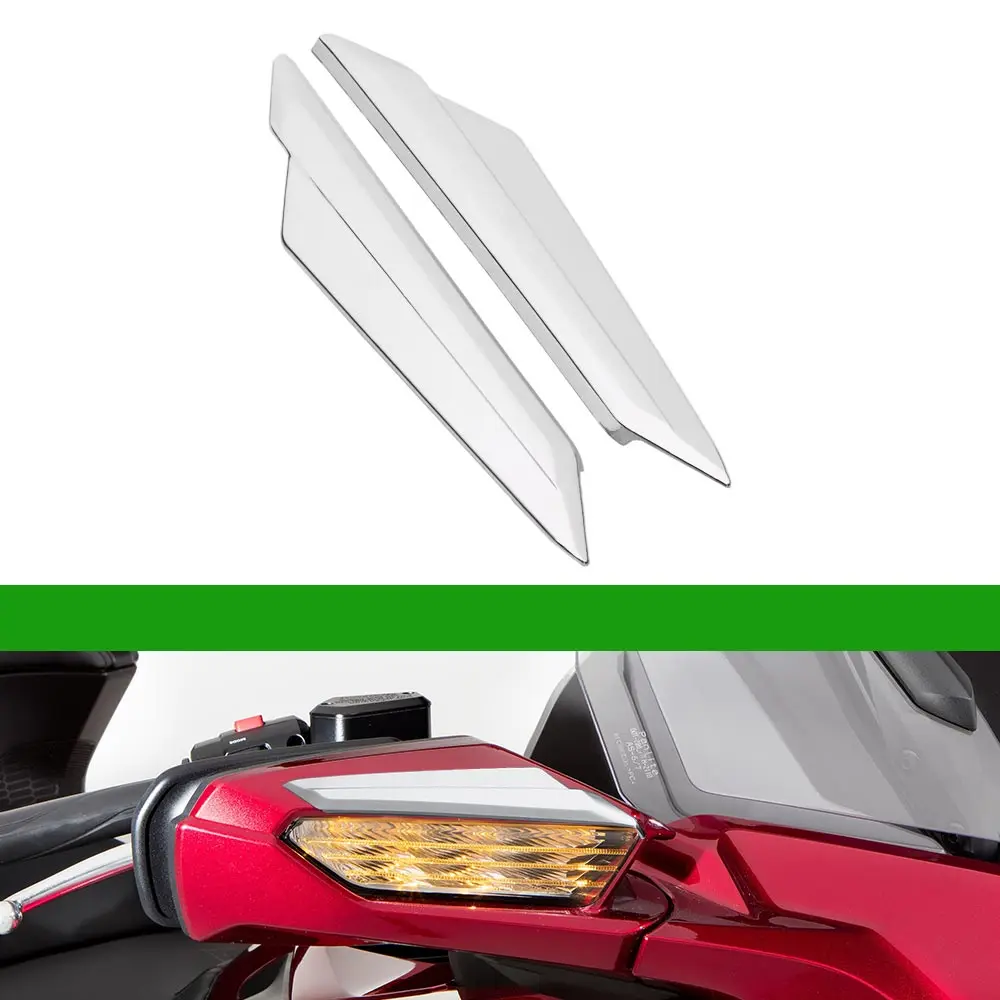 

Mount On Side Mirror Cover Trim For Honda Gold Wing Dct Tour Tour Airbag Dct Tour Dct 2018-2025 High Quality Abs Plastic Chrome