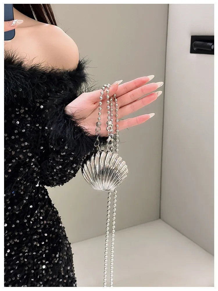 2025 Mini Damen Acryl Abendtasche Designer Luxus Gold Silber Handtaschen Geldbörse für Hochzeit Party Kette Umhängetasche Umhängetasche – Detail 15