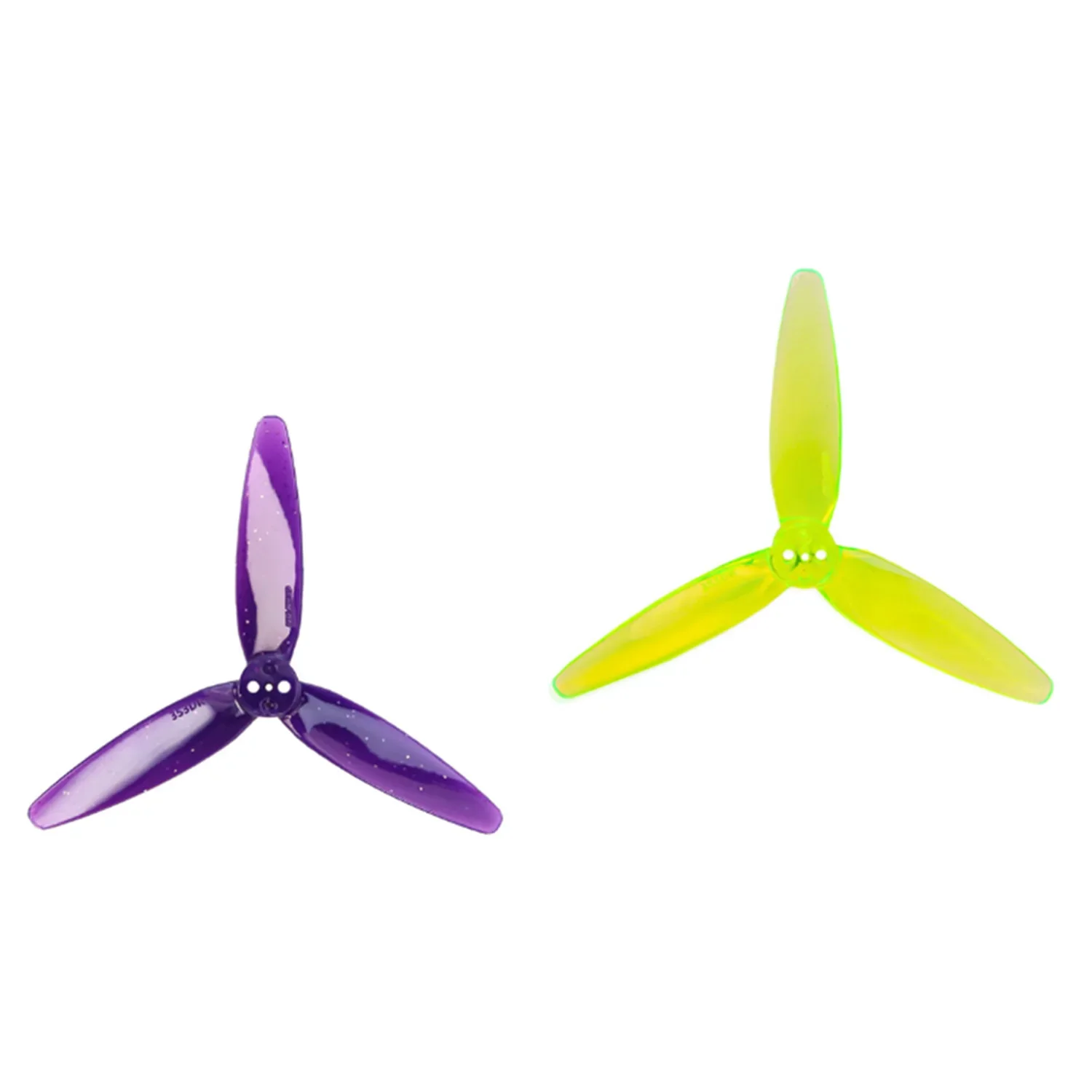 2 paires d'hélices Gemfan 353D 3D à 3 pales, 1.5mm, 3 trous pour Drones de course Freestyle à double rotor de petite taille