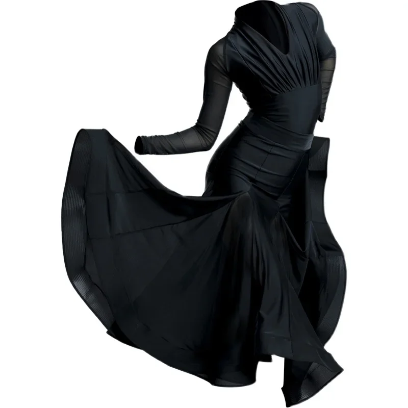 Meisjes oefenkleding Wals Latin Nationale standaard danskleding Moderne dansjurk Ballroomdansjurk