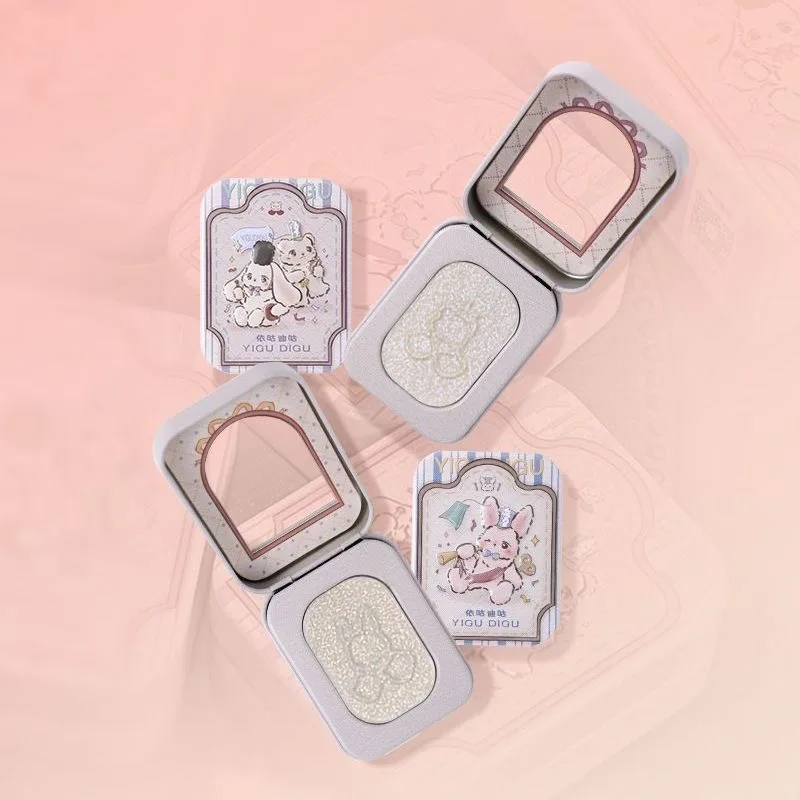 YIGUDIGU Duochrome Highlighter Diamond-Shift Iridescent Sparkle,Fine Shimmer Powder for Face Brightening & Radiant Glow