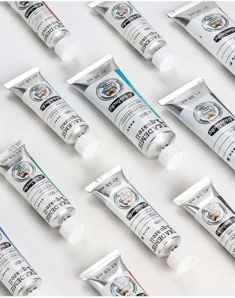 Deutschland Schmincke - Akademie ® Feinste Künstler-Aquarellfarben, 15ml Tuben, neue Farben, brillant, hoch lichtbeständig und cadmiumfrei – Detail 16