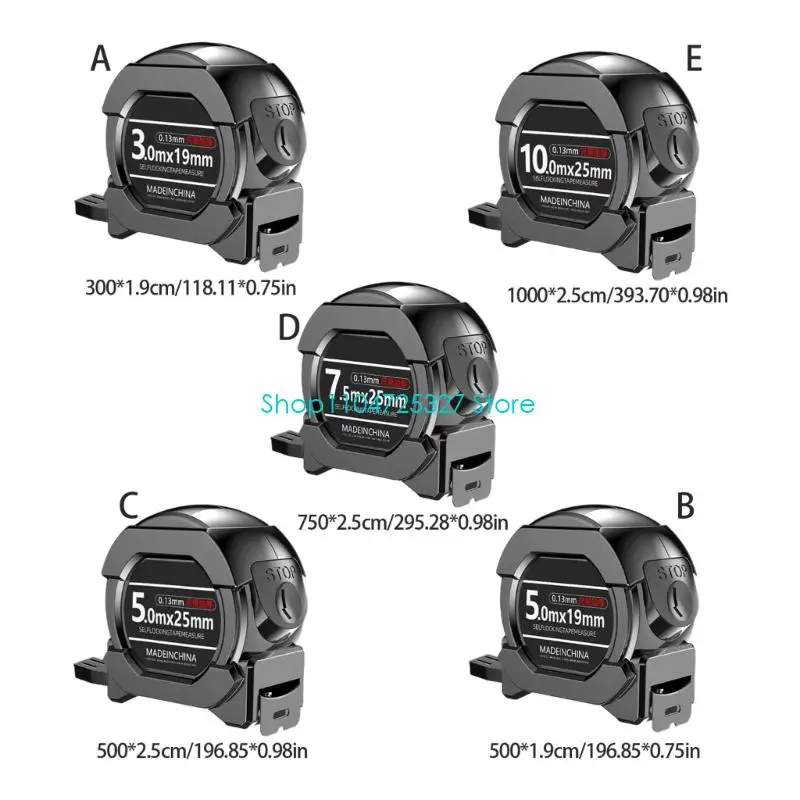 D8KF 헤비 듀티 철강 건축 테이프 미끄러짐 그립 충격 저항성 측정 테이프가 가정용