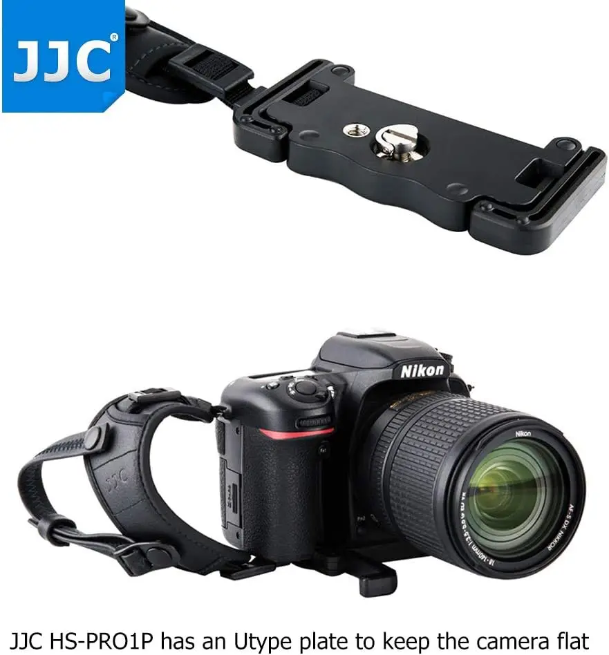 JJC DSLR Camera Strap Hand Grip Strap with Standing U Plate Holder for Nikon D780 D850 D810 D800 D750 D610 D600 D500 D7500 D7200