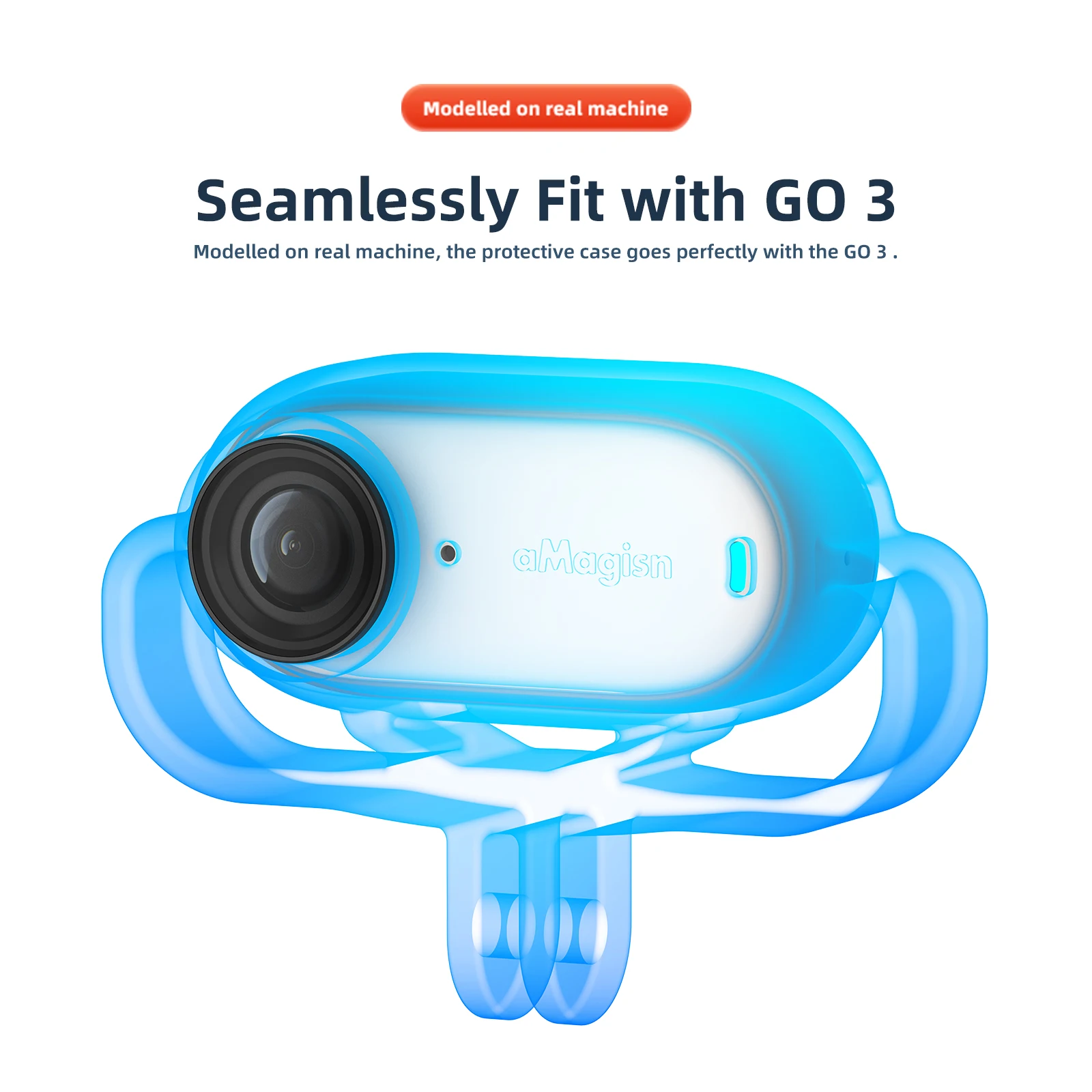 حافظة حماية من السيليكون لكاميرا Insta360 GO3 ، ممتص للصدمات ، مضاد للسقوط ، ملحقات واقية