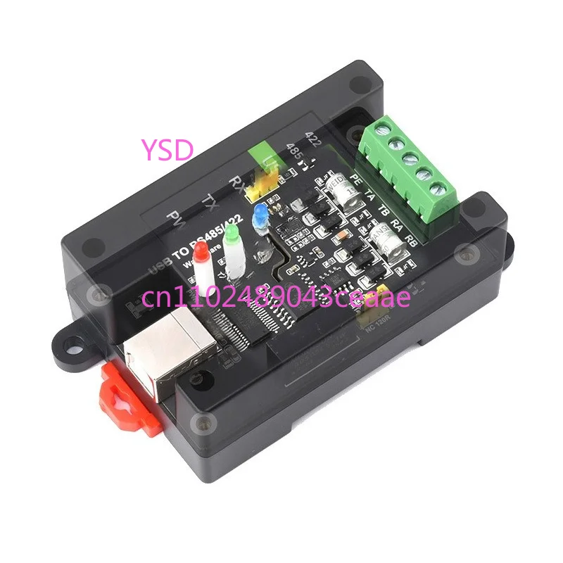 

Rail Type USB to RS485/422 Industrial Isolated Converter with Wall Mount Support
