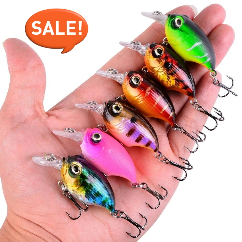 1 قطعة 52 مللي متر 8.5 جرام كرنك الصيد إغراء Wobblers العائمة البلاستيك الاصطناعي الطعم الثابت سمك السلمون المرقط cranbait باس بايك اليابان صيد السمك