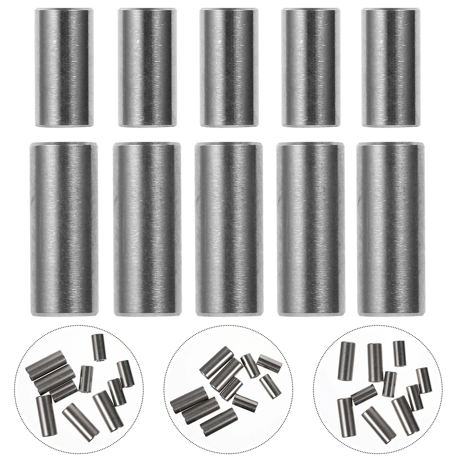

10 pcs Extended Welding Nut Coupling Stainless Female Thread Connection Rod 304 Steel Corrosion Resistant Round Sleeve