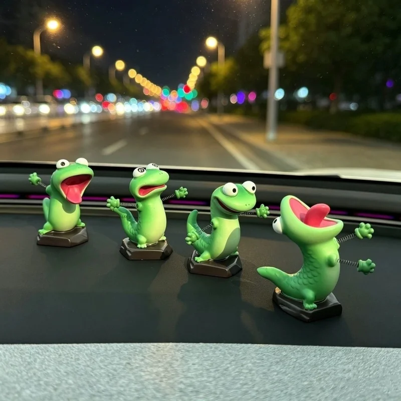 

Hot In-Stock Beaver Transformation Plan Adorable Attack Series Blind Box Lizard Figurine Model Car Decoration Collectible Toys