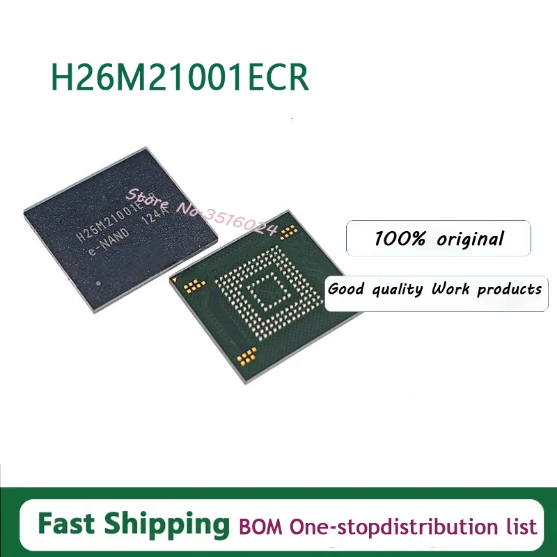 5PCS/lot  H26M21001ECR BGA153 EMMC 2GB 100% NEW