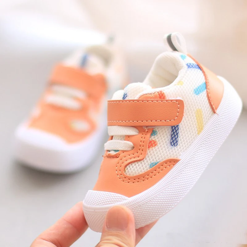 Baby Walking Shoes Spring Autumn Mesh Soft Soled Functional  Boys Girls 1-3 Year Sneakers For Kids Baby Girl