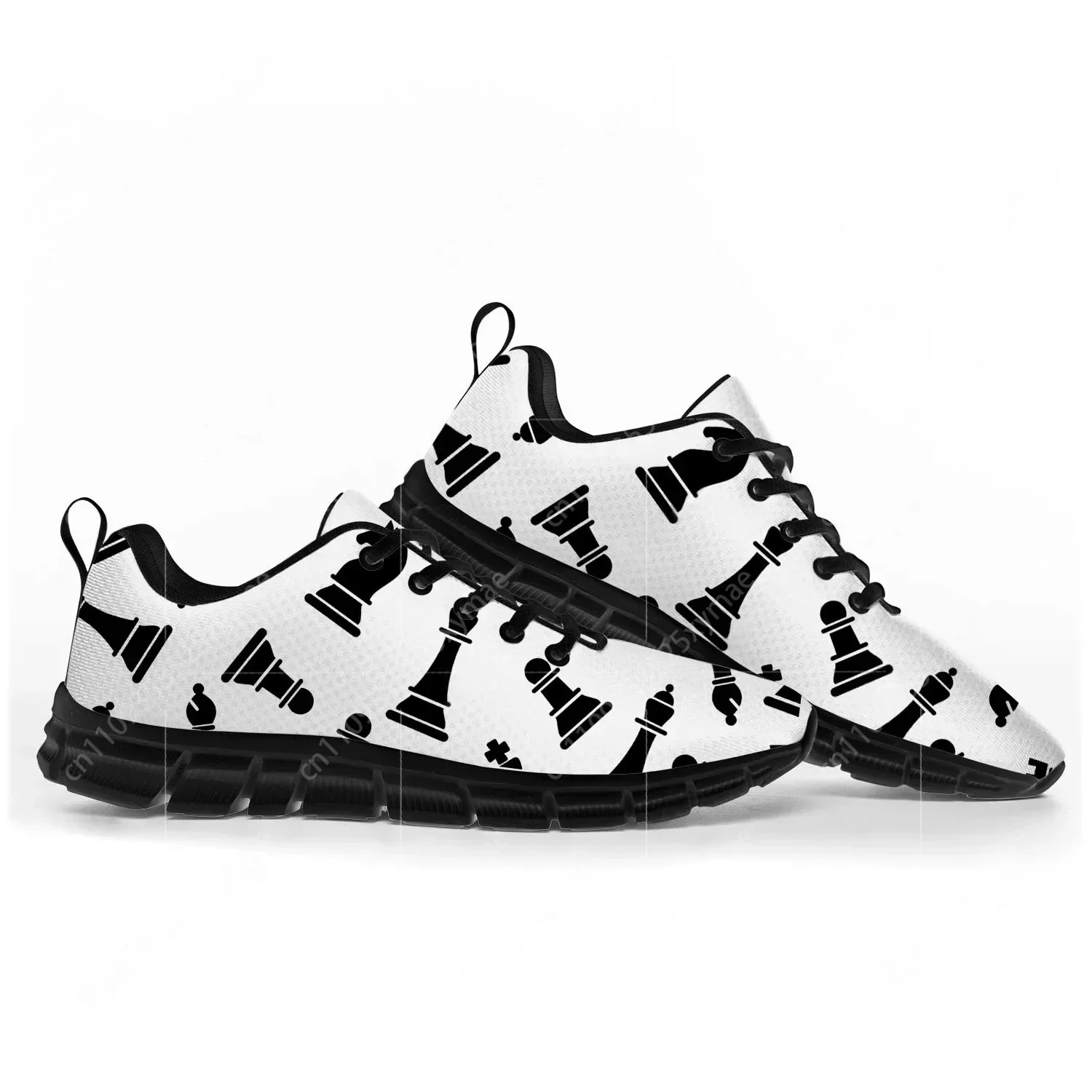 Chess International Pop Sports Shoes Mens Womens  Sneakers Casual Custom High Quality Couple Shoes Black