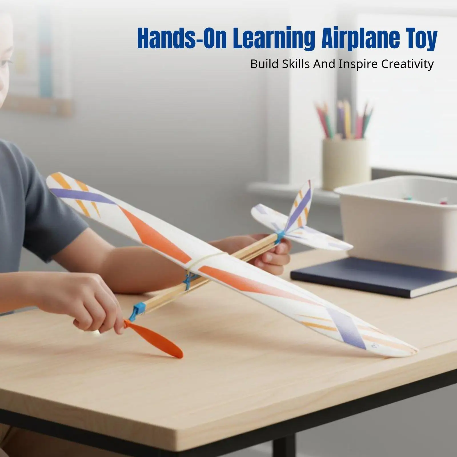 DIY Foam Airplane Glider Hands-on Educational Toy for Kids Creative Assembly Toy for Children Learning STEM Skills