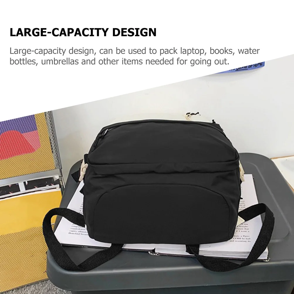 

Nylon Large Capacity Backpack Laptop Bag for Men Women Travel Hiking School Office Shopping Daily Life Durable Easy Clean