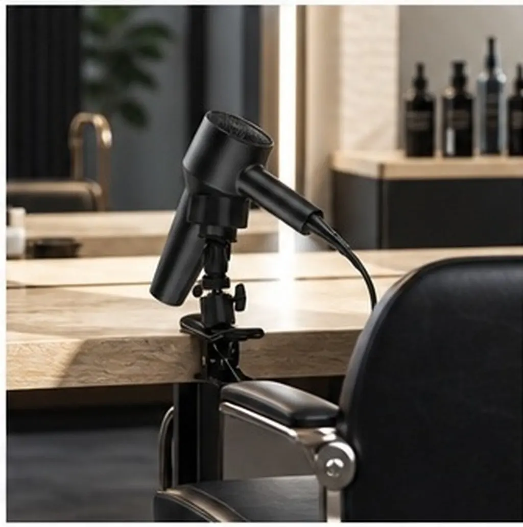 Adjustable Hair Dryer Holder Styling Equipment Hands Free Rack 360 Degree Rotating
