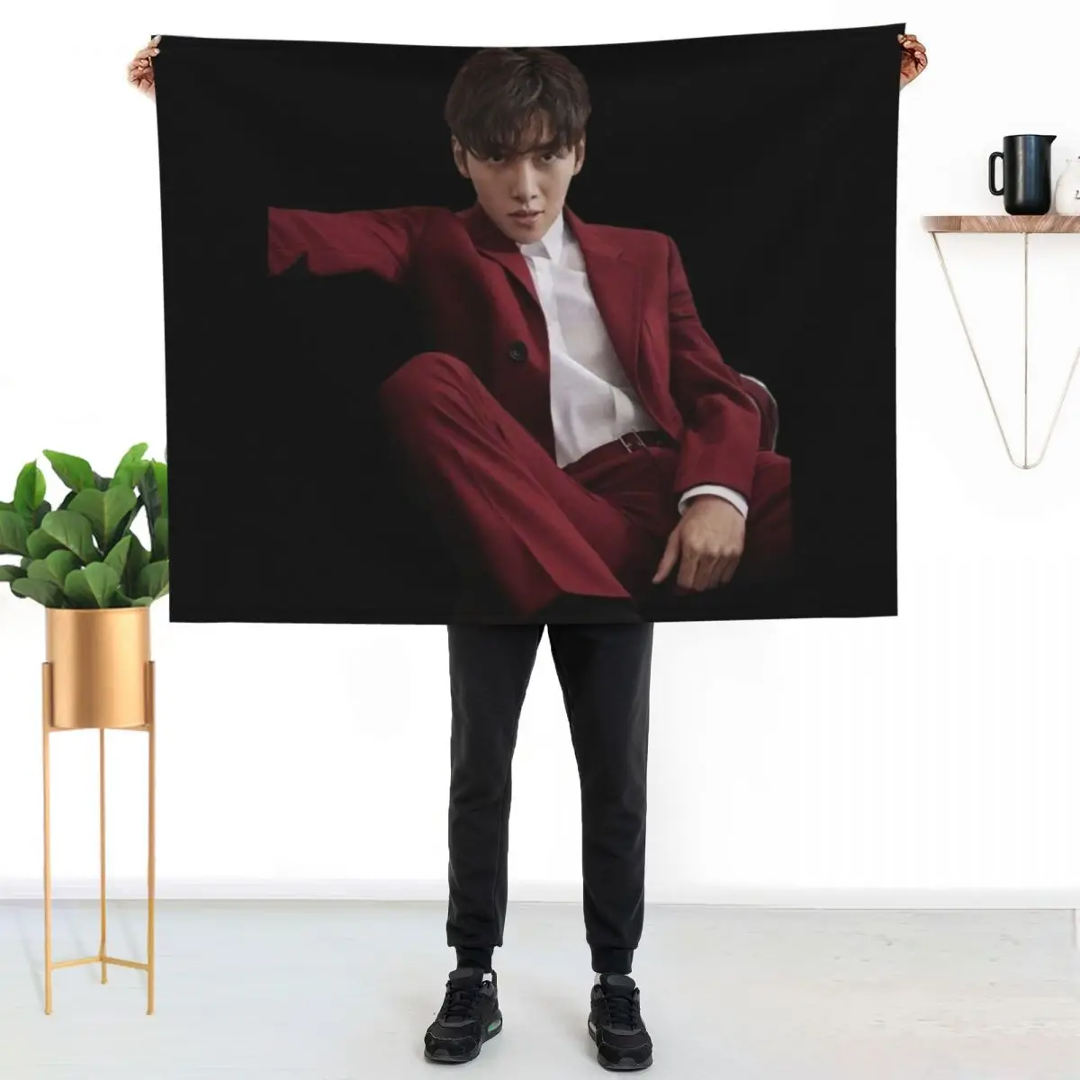 Ji chang-wook Throw Blanket Portable Lightweight Blanket for Travel Camping