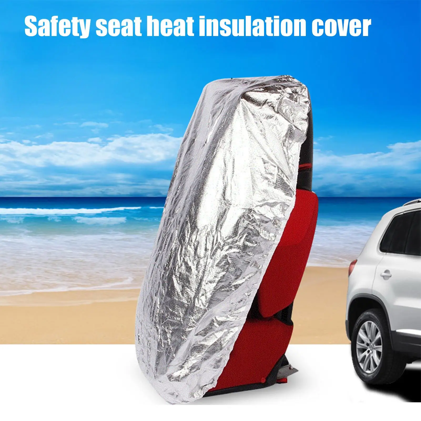غطاء مقعد السيارة للحرارة مقعد السيارة حامي الحرارة طوي الأشعة فوق البنفسجية واقية الحرس لسيارات الدفع الرباعي RV شاحنة عربة طفل التبريد الصيف