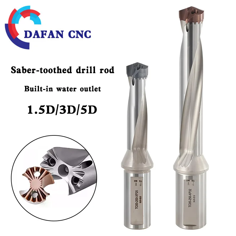 

Высокоскоростное индексируемое сверло Crown, 10-25,8 мм, 1,5-5D, обработка жестоких отверстий, зубчатое сверло с внутренним охлаждением (боечный зуб)