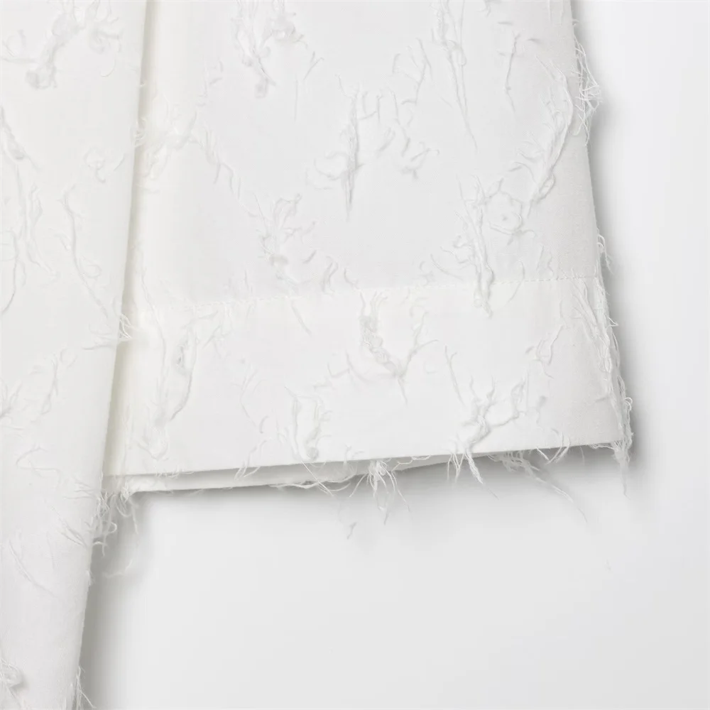 Sommer neue Damenmode lässig europäischen und amerikanischen Stil große Silhouette Quaste Hemd