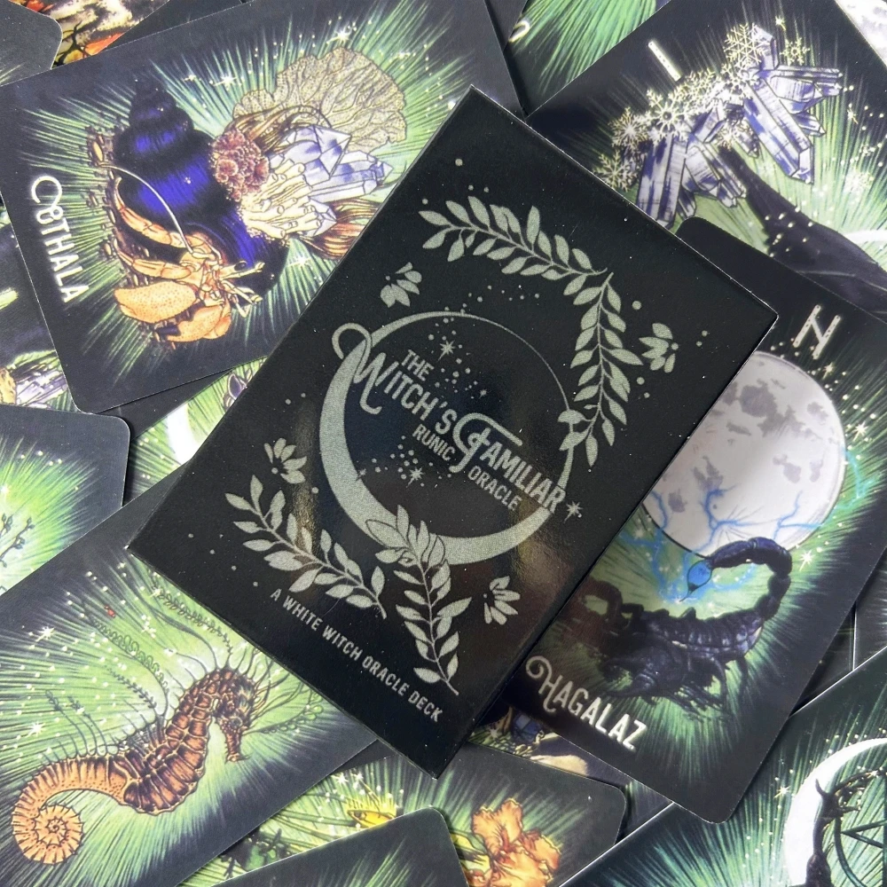 The Witchs Familiar Runic Oracle Card Fate Divination Prophecy Board Tarot Deck Card Family Party Playing Game image 5