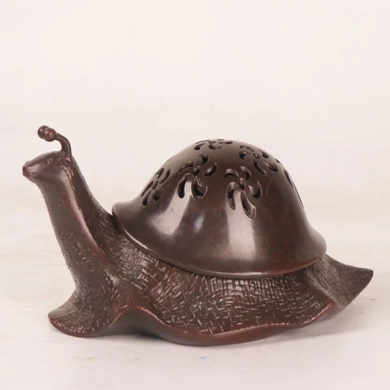 Snail Shape Copper Incense Holder Burner Home Temple Indoor Decoration Incense Burner Holder High Quality Ornament