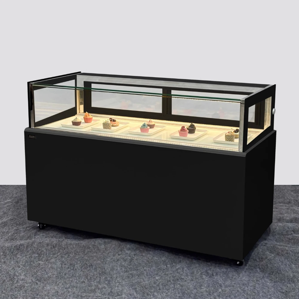 Single-Layer Right Angle Cake Mousse Pastry Dessert Preservation Cabinet Commercial Air-Cooledpromote sales