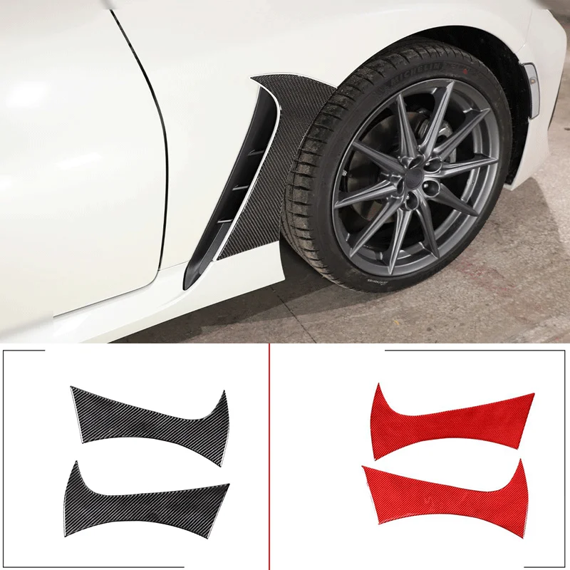 

For 2022 Subaru BRZ Soft Carbon Fiber Car Styling Side Air Outlet Decorative Cover Sticker Car Appearance Protection Accessories