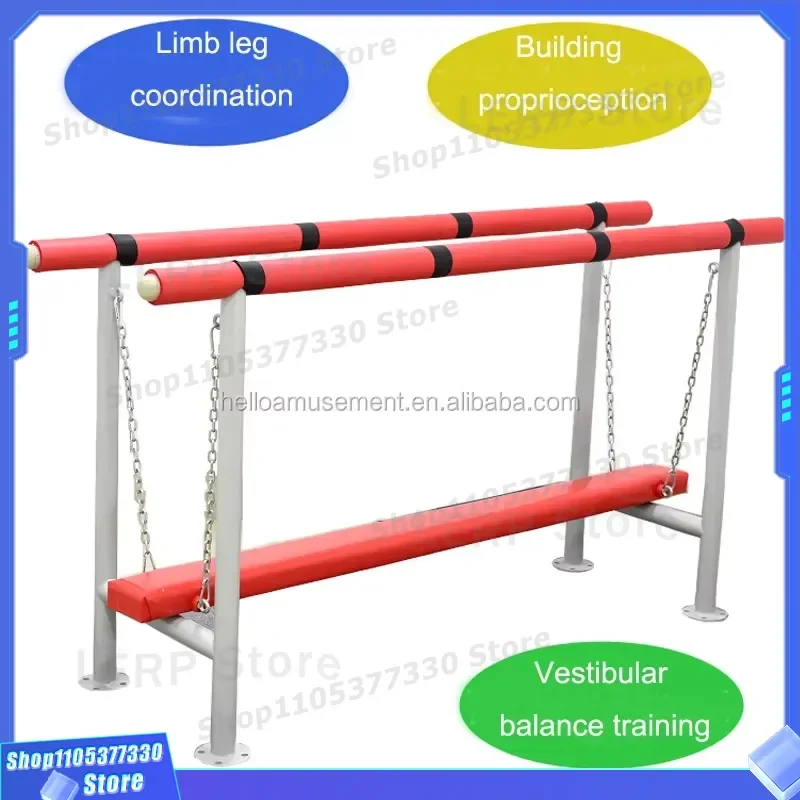 Indoor Soft Play Swing Set for Kids Sensory Integration Training Balance Beam Therapy Toys Daycare Center Equipment Safe Kids