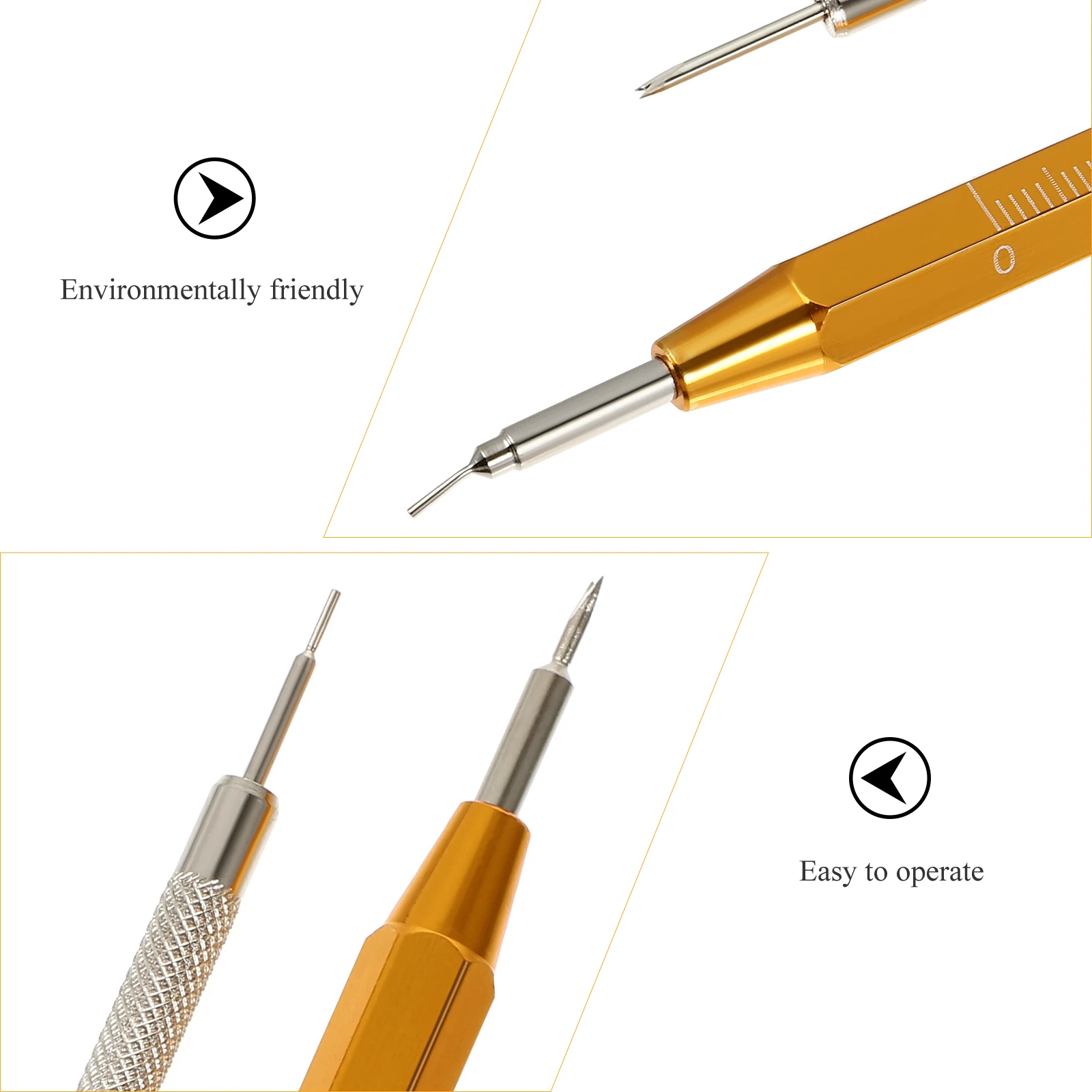 

2Pcs Spring Tool Watch Remover Durable DoubleEnded Easily Fit Remove Repair Jewelry Watch Making