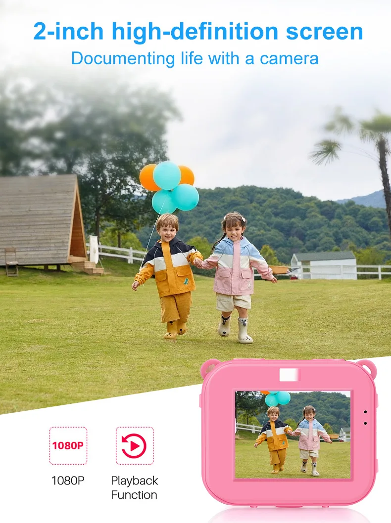 كاميرا أطفال مقاومة للماء، أنثى، قادرة على التقاط الصور، كاميرا رقمية، مناسبة للغوص