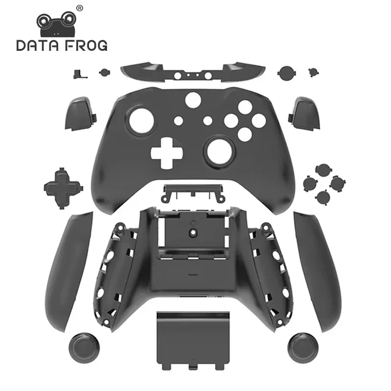 DATA FROG Frog Style Full Housing Shell Set Replacement Protective Case DIY Mod Kit Repair Parts for Xbox One Slim Controller