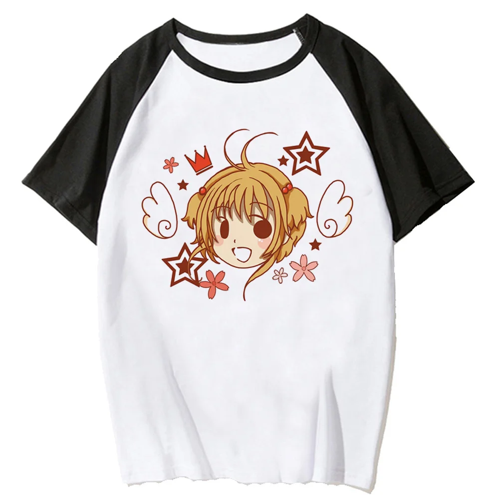 Sakura Card Captor t-shirts women harajuku graphic Japanese top female designer clothes