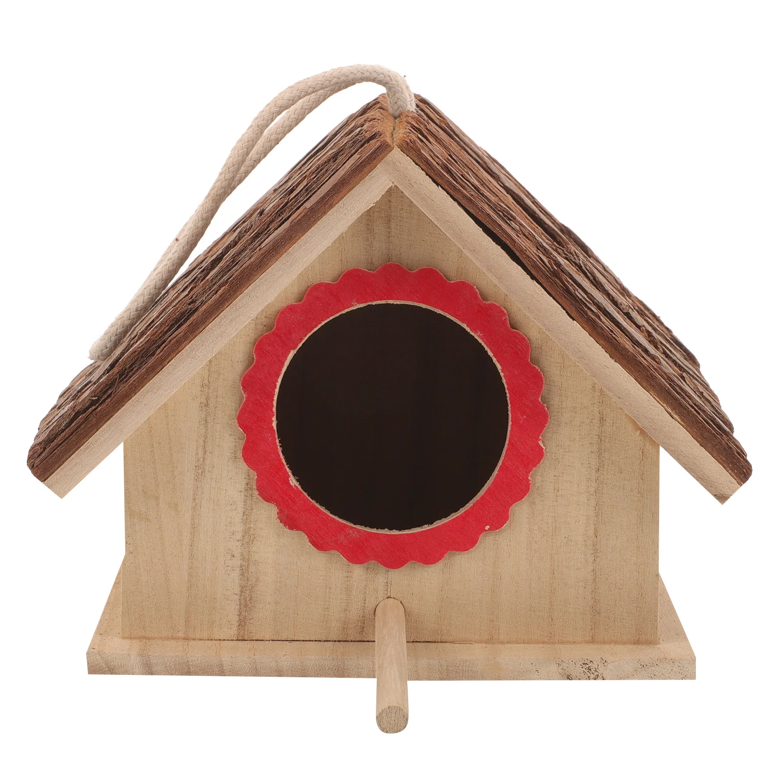 

Parakeet Nesting Box Wooden Bird House Strong Load-Bearing Capacity Safe Sleeping Nest for Birds Outdoor Indoor Decorative Bird