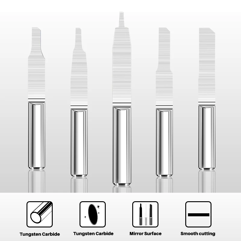 HAMPTON 10PCS PCB Gravur Bits 1/8 "Schaft Spitze Carving Bits 0,8-3,0mm Hartmetall-schaftfräser CNC Router Bit Holz Fräser – Detail 2