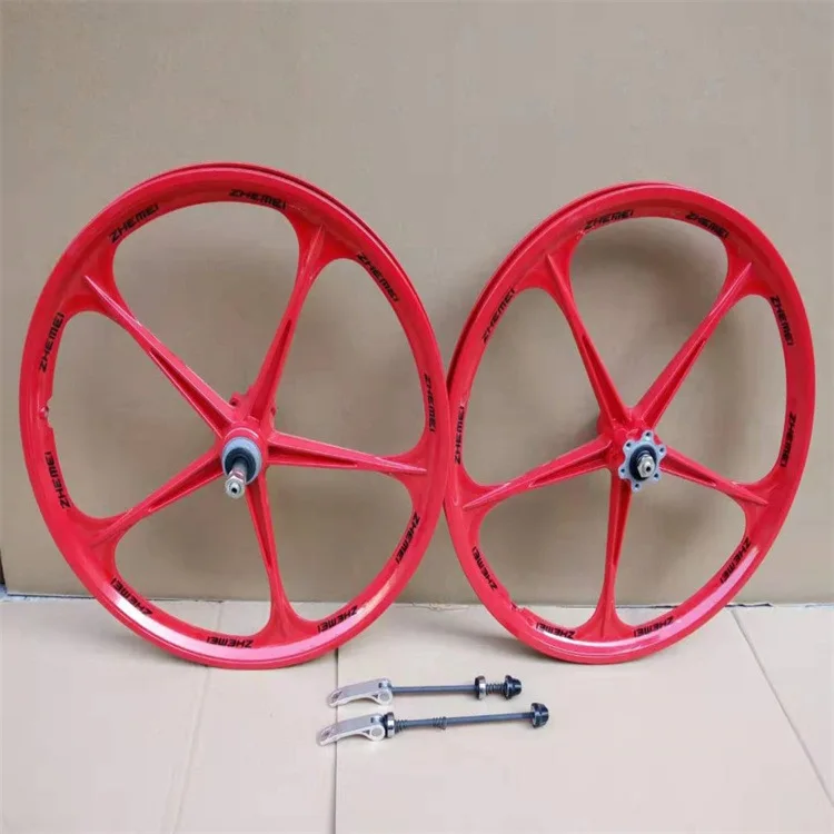 Mountain bike 26/20/24 inch wheels, 10/6/3 blade integrated wheel set, 5 blade integrated wheel set