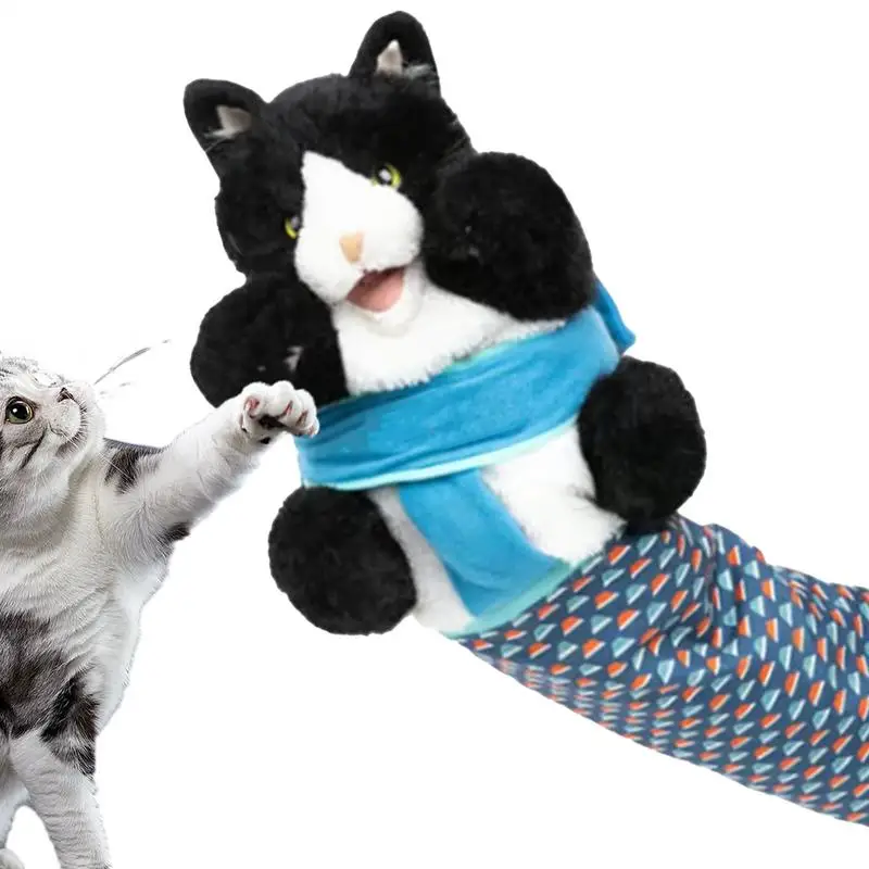 

Cat Wrestling Glove Toy with Sturdy Padding Plush Interactive Cat Puppet Wrestler Plush Cat Wrestle Safe Play Cat and Dog Toys