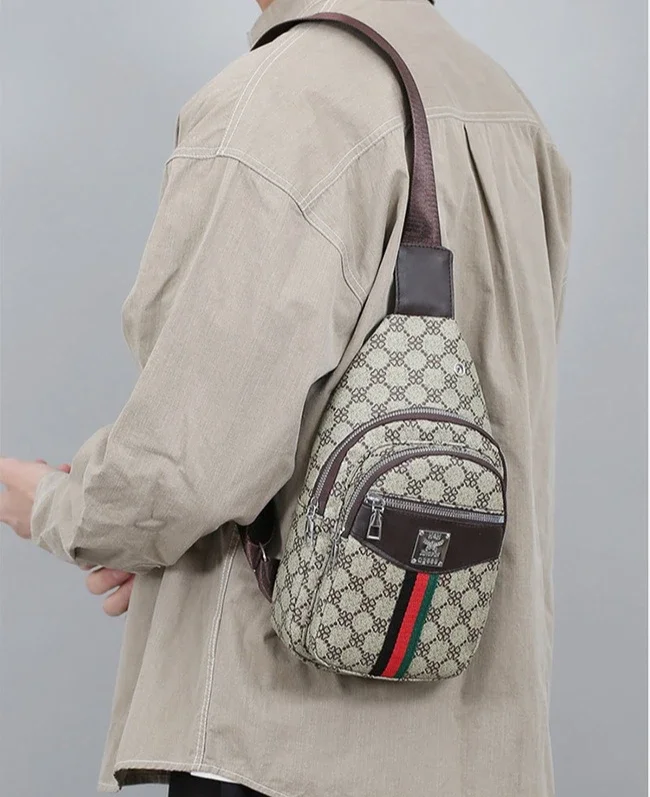 Universelle Multifunktionale Umhängetasche für Herren/Damen, Schulter-Crossover-Brusttasche, lässige Handtasche mit Kopfhörerfach – Detail 14