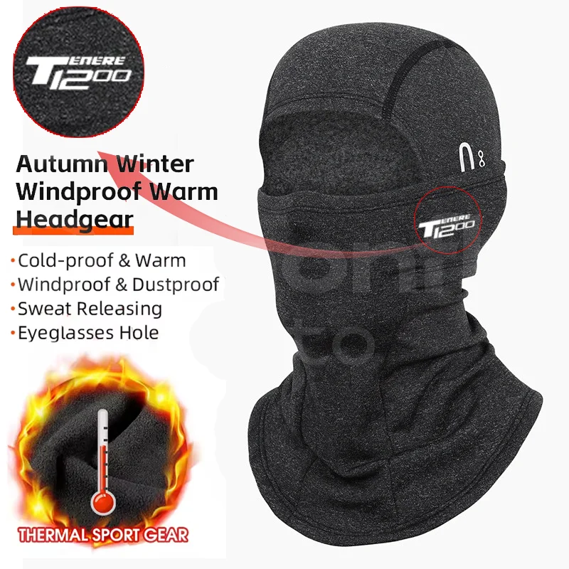 

For Yamaha Super Tenere tenere1200 Tenere 1200 2014-2021 Winter Warm Tactical Balaclava Motorcycle MTB Full Face Windproof Mask