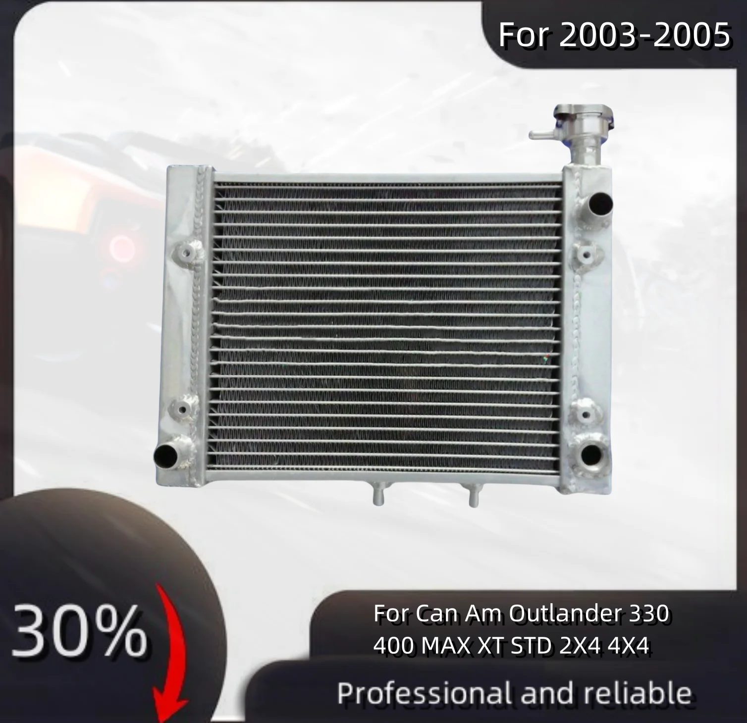 

Для 2003-2005 Can Am Outlander 330 400 MAX XT STD 2X4 4X4 полностью алюминиевый радиатор, охлаждающая жидкость 2003 2004 2005