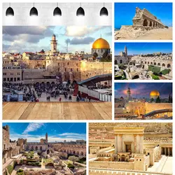 Jerusalem  Tower David Old City Ancient City Landmark View Religious Wall Custom Background Kid Decor Photo Prop Studio Backdrop