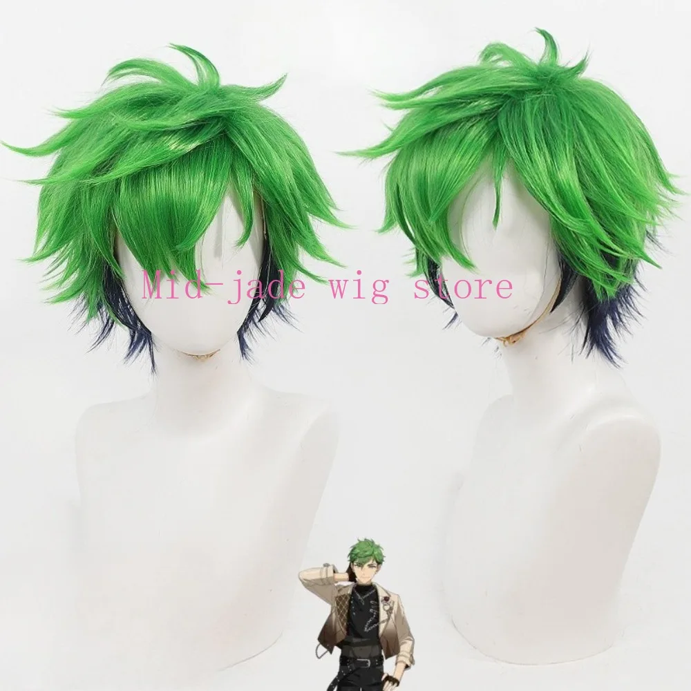 Kozuki Julius Cosplay Wig Pre Styled Short Hair Two Tone Gradient Color Character Accessory