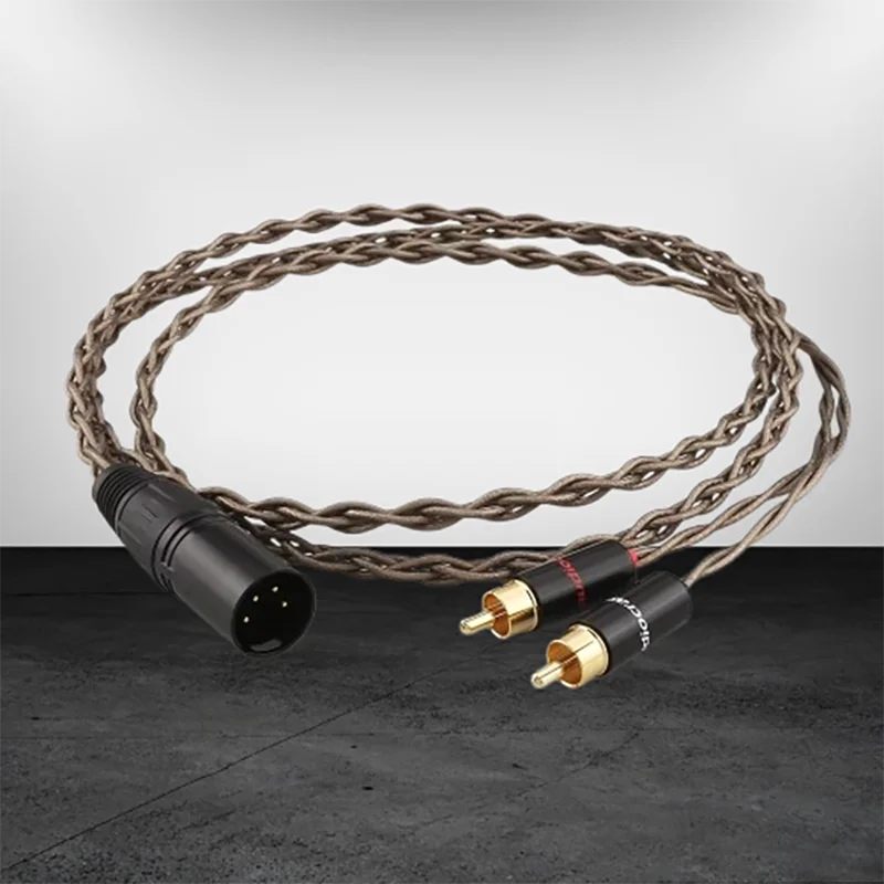 

Nordost Odin 4-Pin XLR to Dual RCA Silver-Plated Balanced Interconnect for Hi-End Audio Rigs